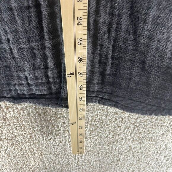 Carbon 2 Cobalt Shirt Adult Medium Grey Long Sleeve Button Up Casual Cotton Logo - Picture 8 of 10